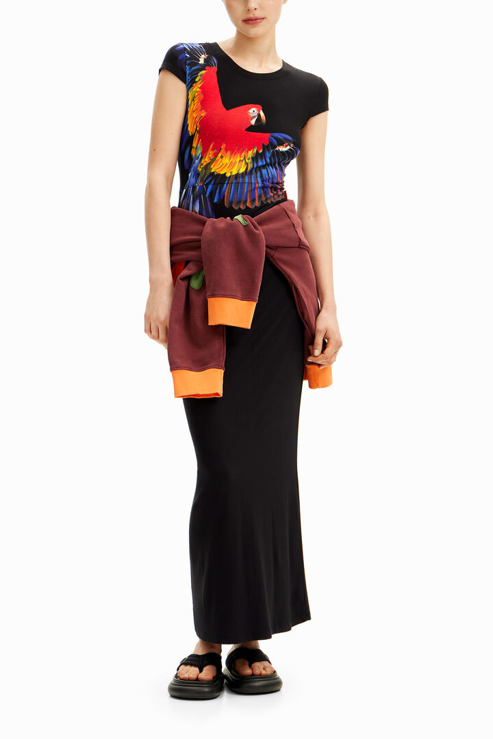 Robe longue perroquet tropical Tyler McGillivary | Desigual