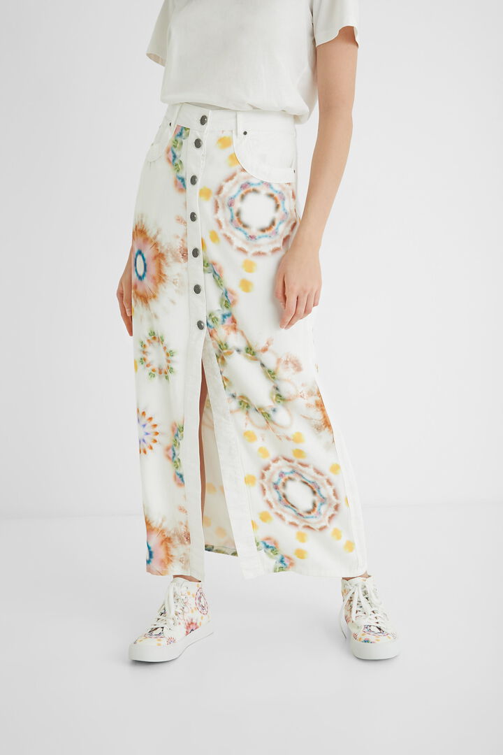 Long jean skirt mandalas | Desigual