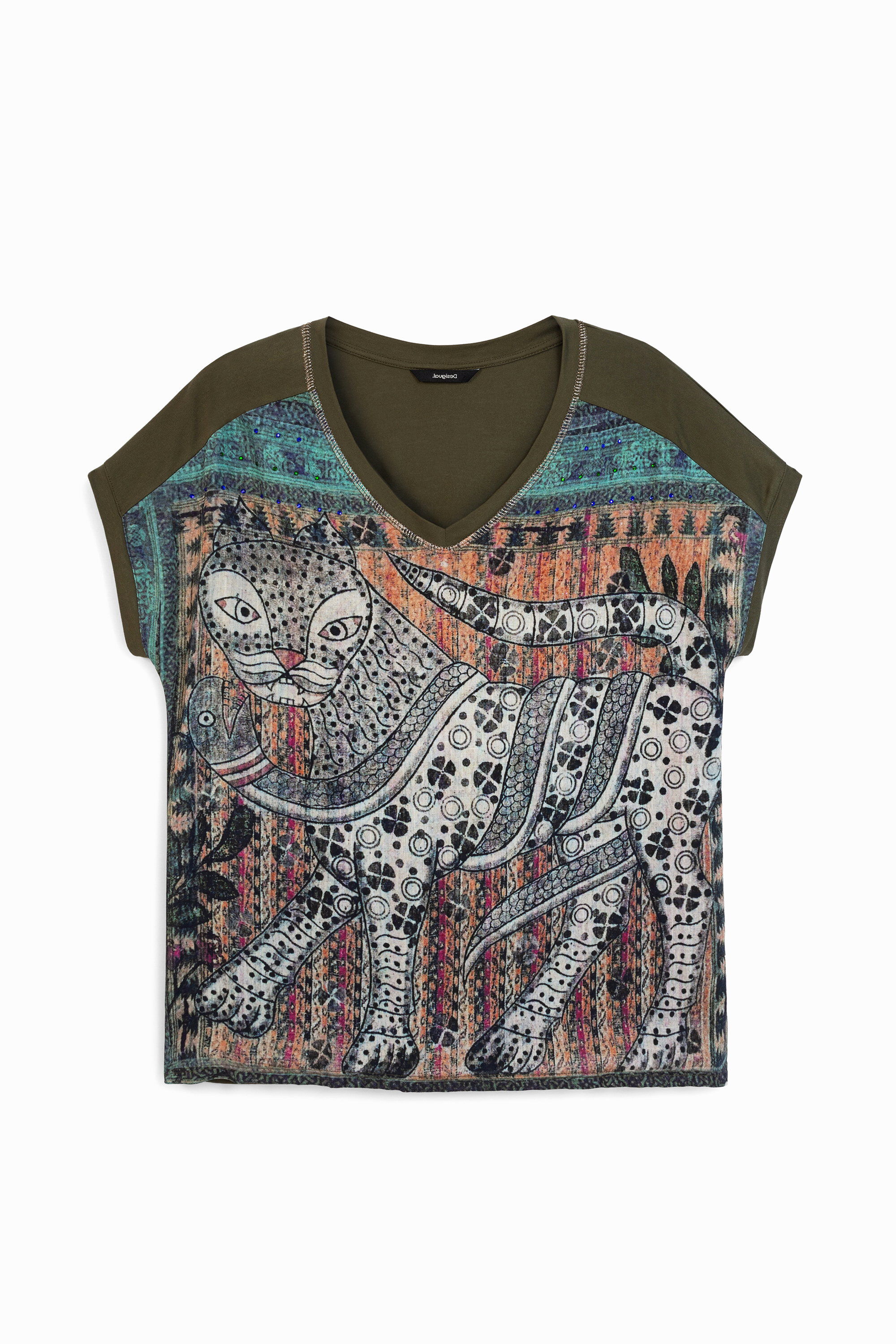 Weit geschnittenes, orientalisches T-Shirt