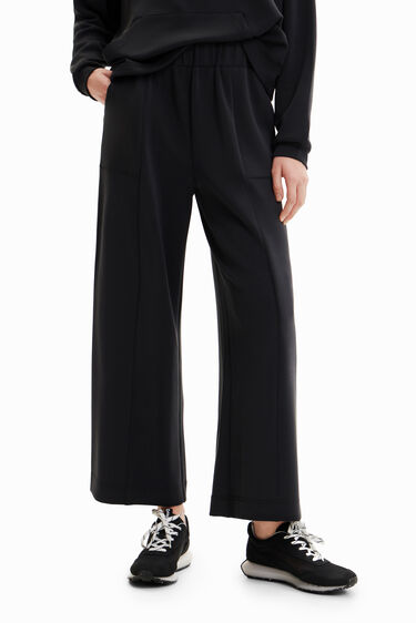 Pantaloni morbidi tatto Wide-leg | Desigual