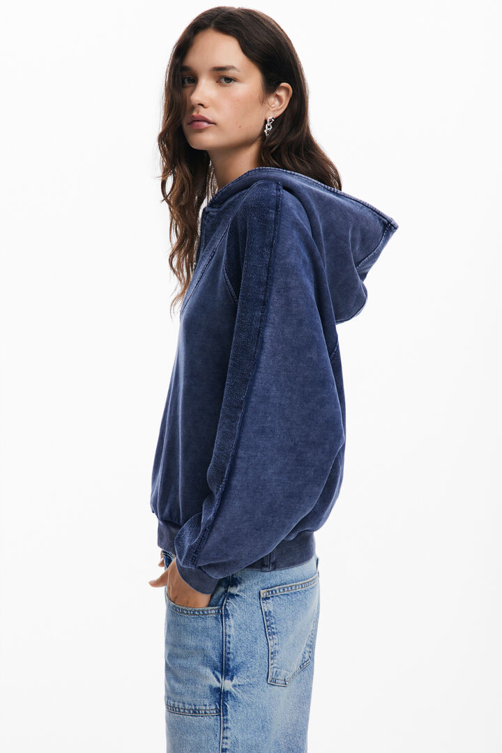 Washed effect hoodie | Desigual