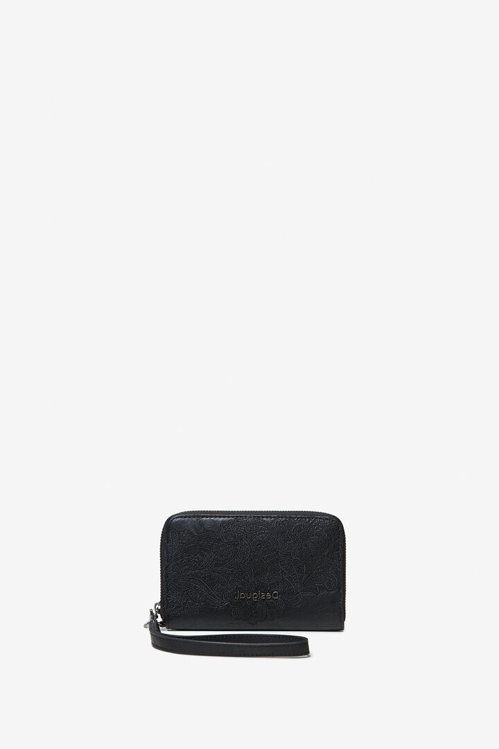 Porta-moedas floral com fecho de correr | Desigual