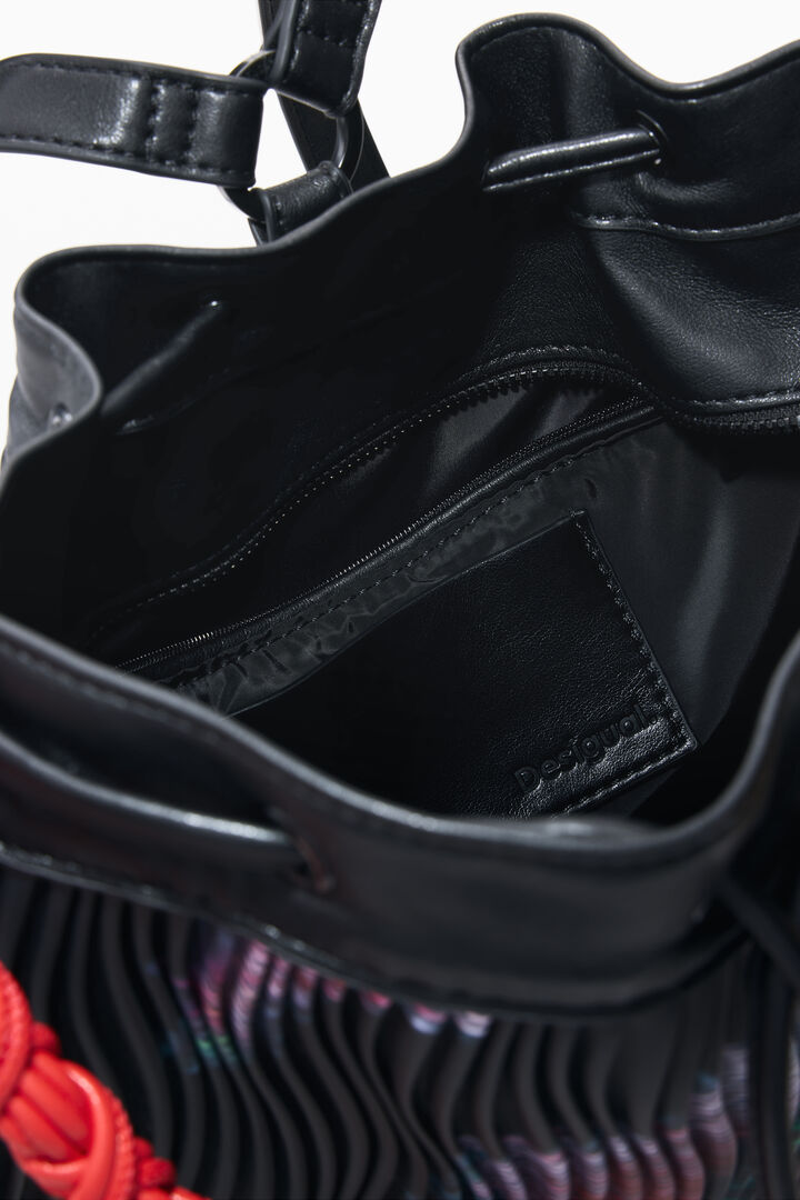 Mochila mediana textura flores | Desigual