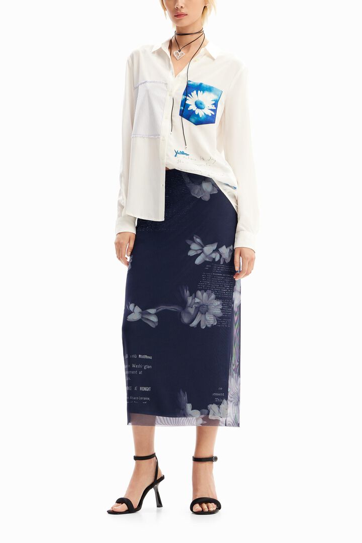 Patchwork pocket daisy shirt | Desigual