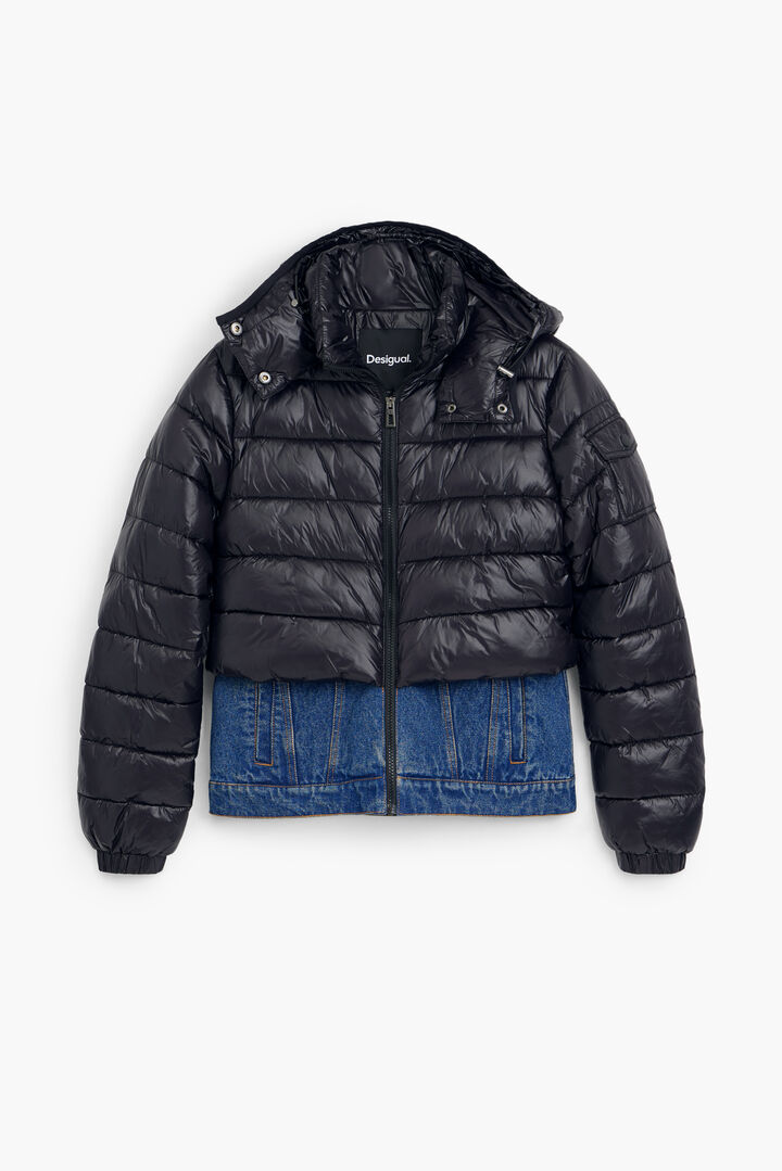 Combined short padded coat | Desigual