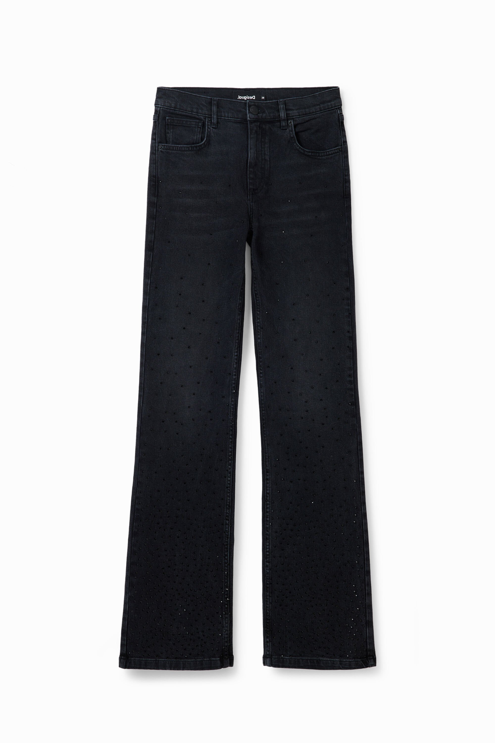 Flare Jeans Strass