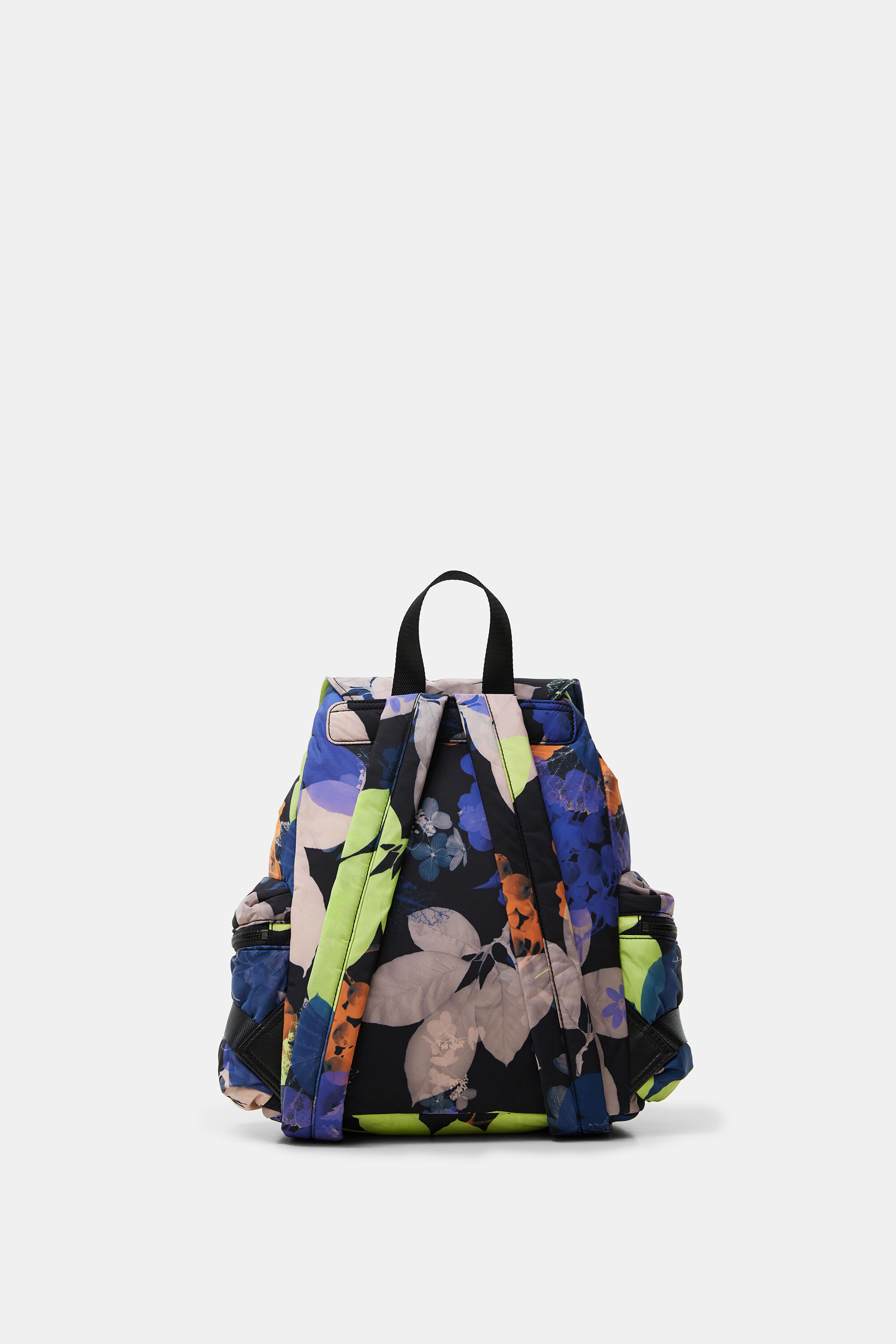 Mochila acolchada floral
