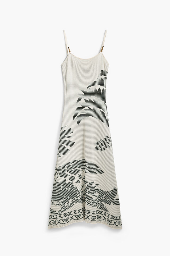 Palm texture dress | Desigual