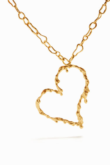 Zalio gold plated heart necklace | Desigual