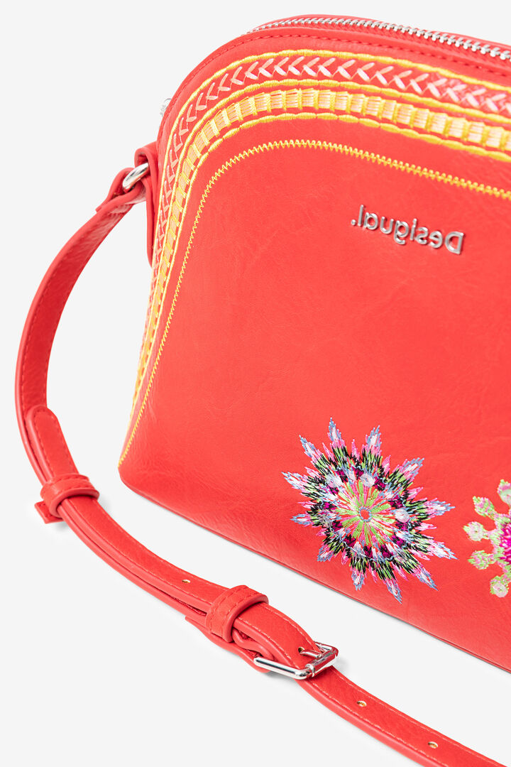 Borsa a tracolla con mandala ricamati | Desigual