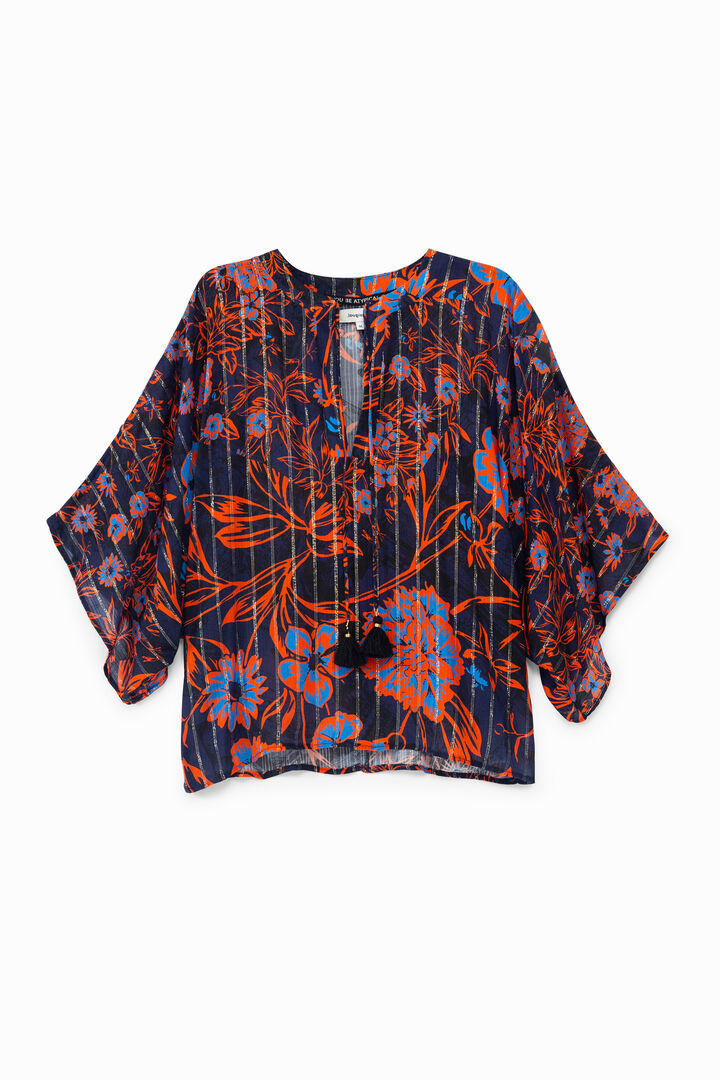 Floral batwing sleeve blouse | Desigual