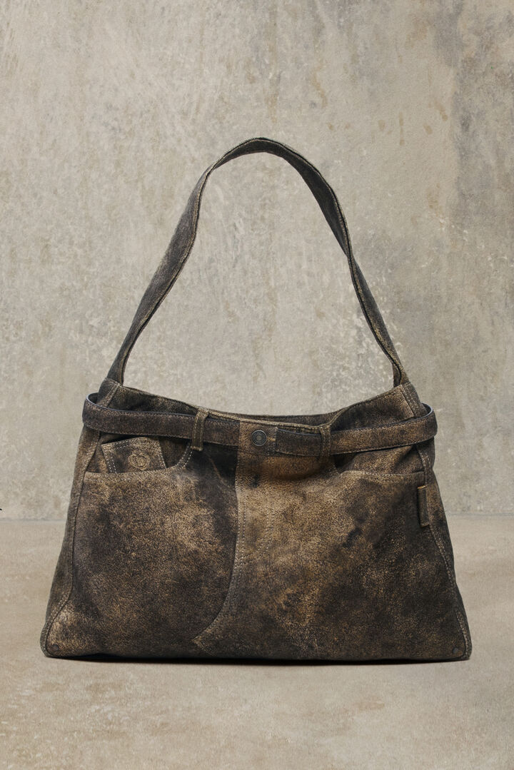 Large leather studio bag