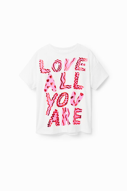 Glossy text T-shirt