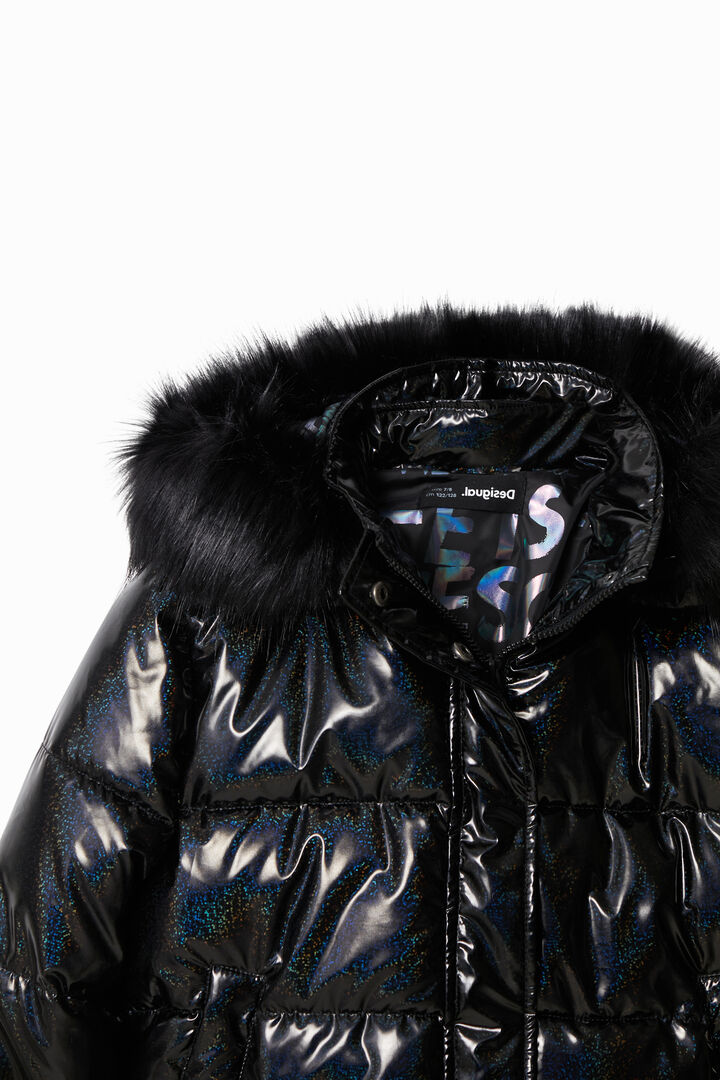 Short padded hooded jacket | Desigual