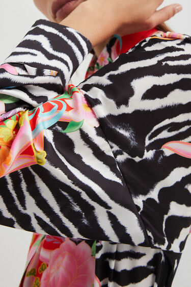 Camicia zebra fiori | Desigual