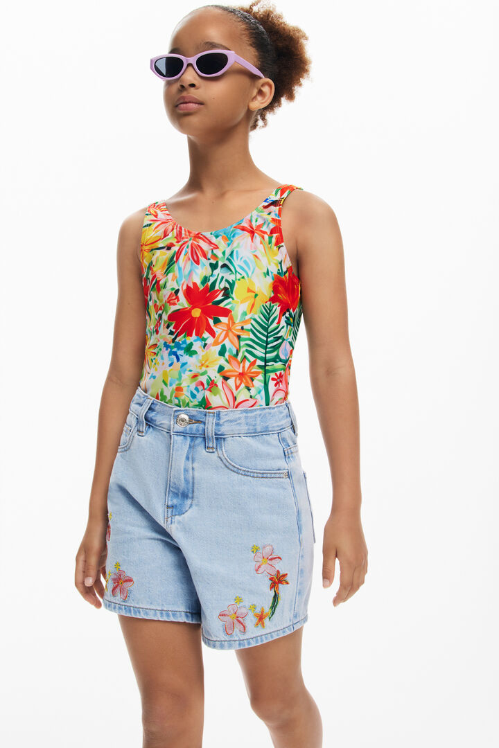 Tropical print swimsuit | Desigual
