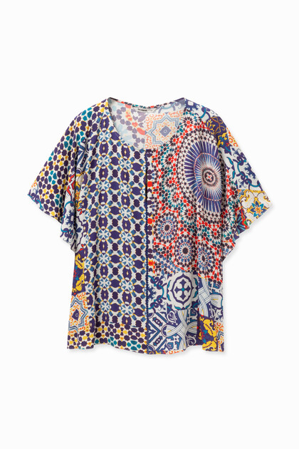 Multilayer Patchwork Blouse Agadir