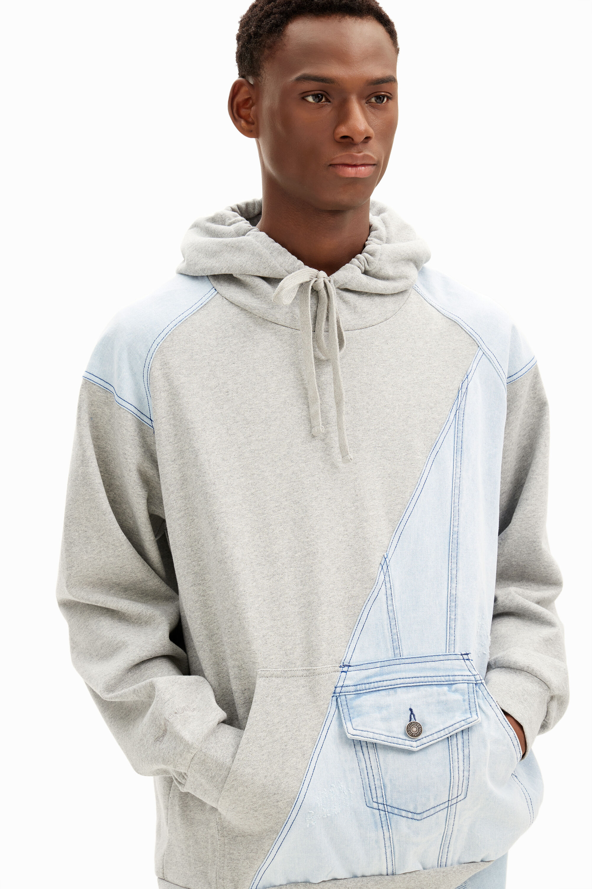 Desigual Denim hybrid sweatshirt