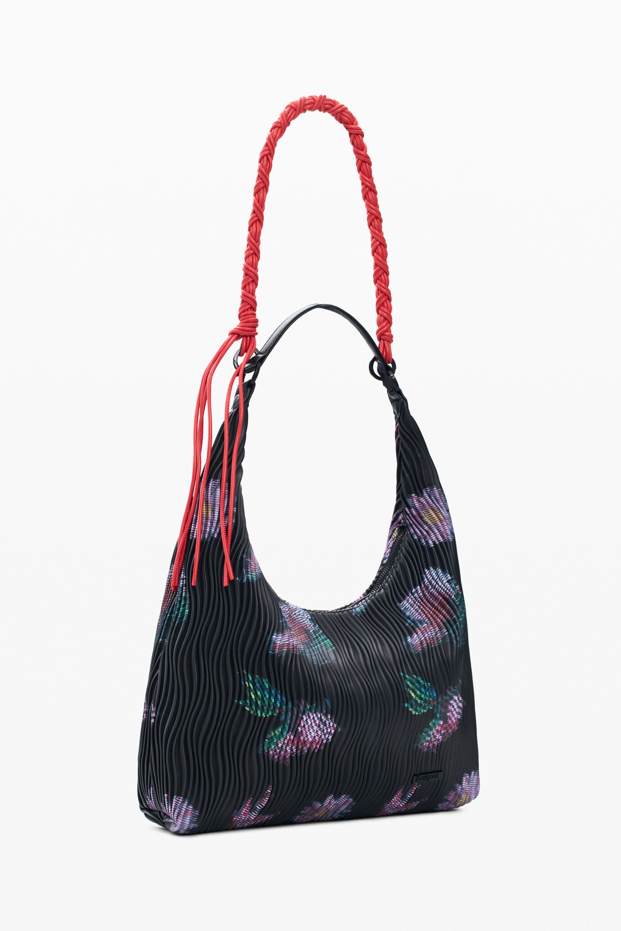 Medium Oval Textured Bag black women's accessories I Desigual.com