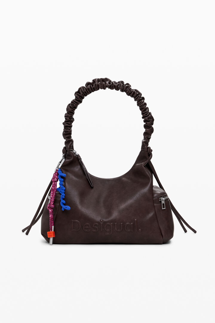 Medium 3D logo bag with ruched handle | Desigual