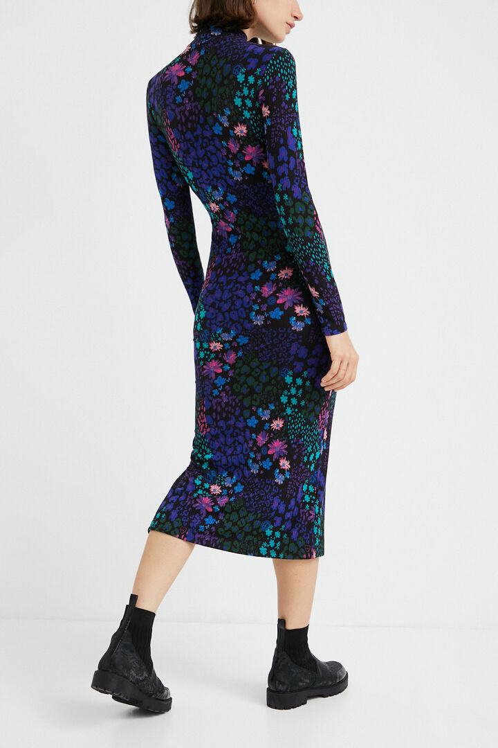 Midikleid im Slim Fit mit Blumen | Desigual