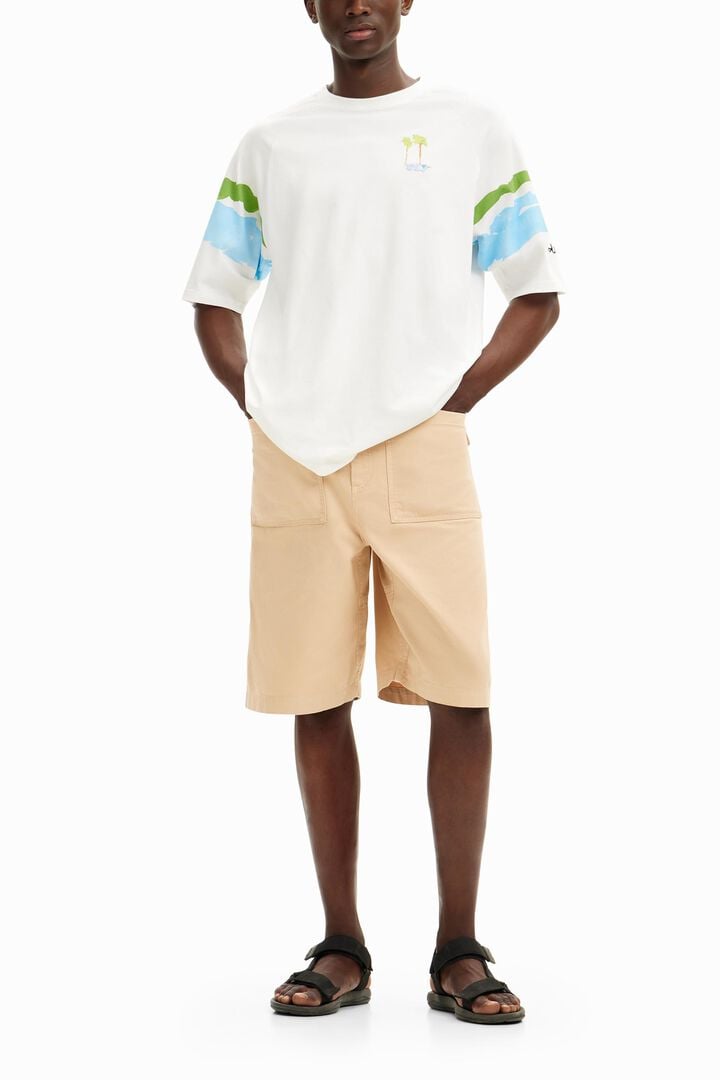 Camiseta palmeras acuarela | Desigual
