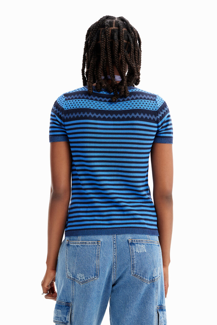 Camiseta punto flor | Desigual