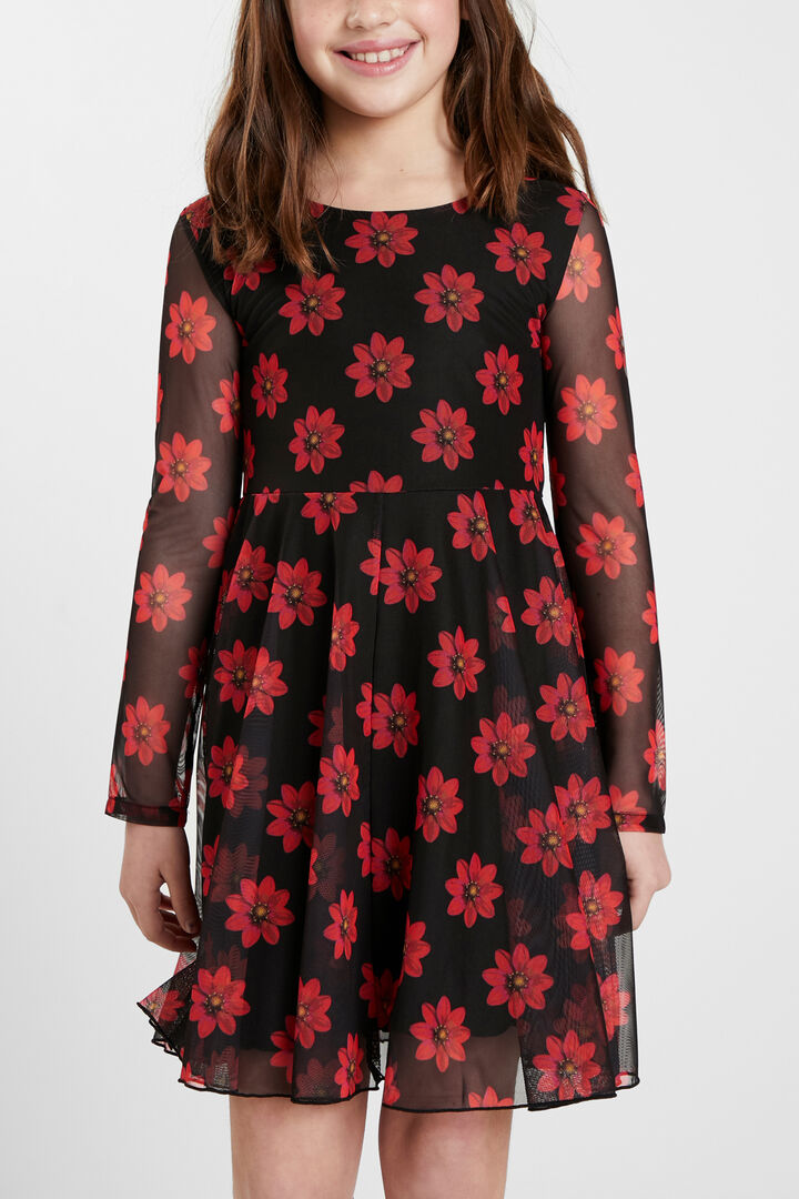 Vestido talle alto flores | Desigual
