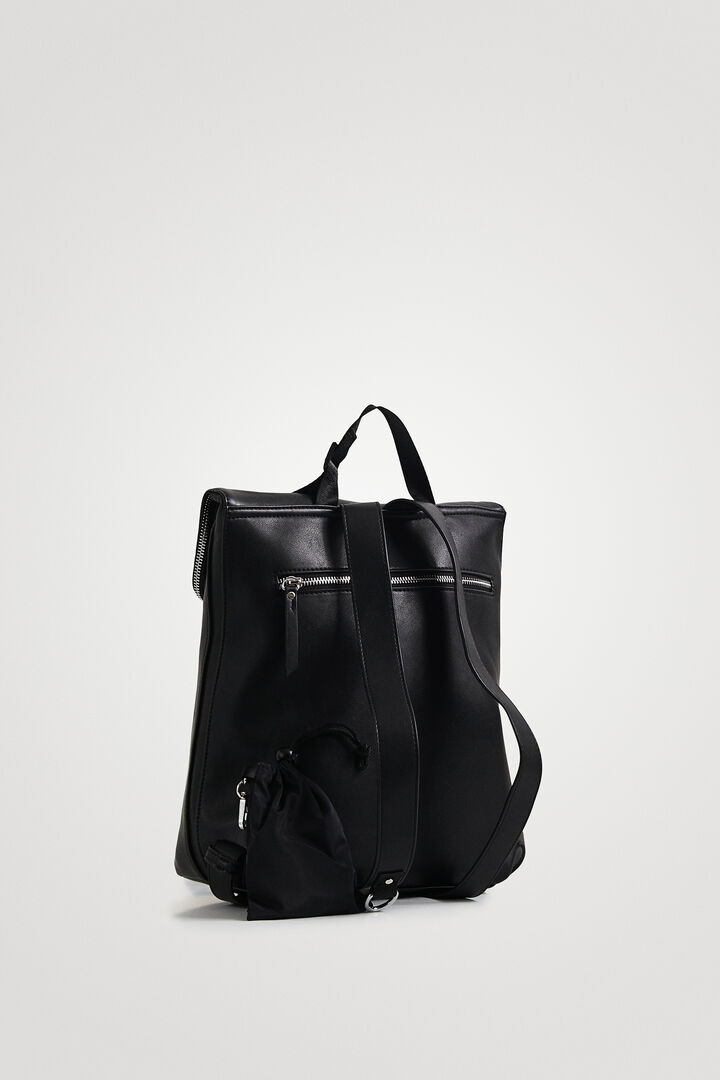 Mochila cuadrada efecto piel | Desigual