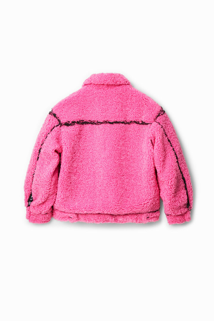 Jaqueta oversize llana de borrec | Desigual