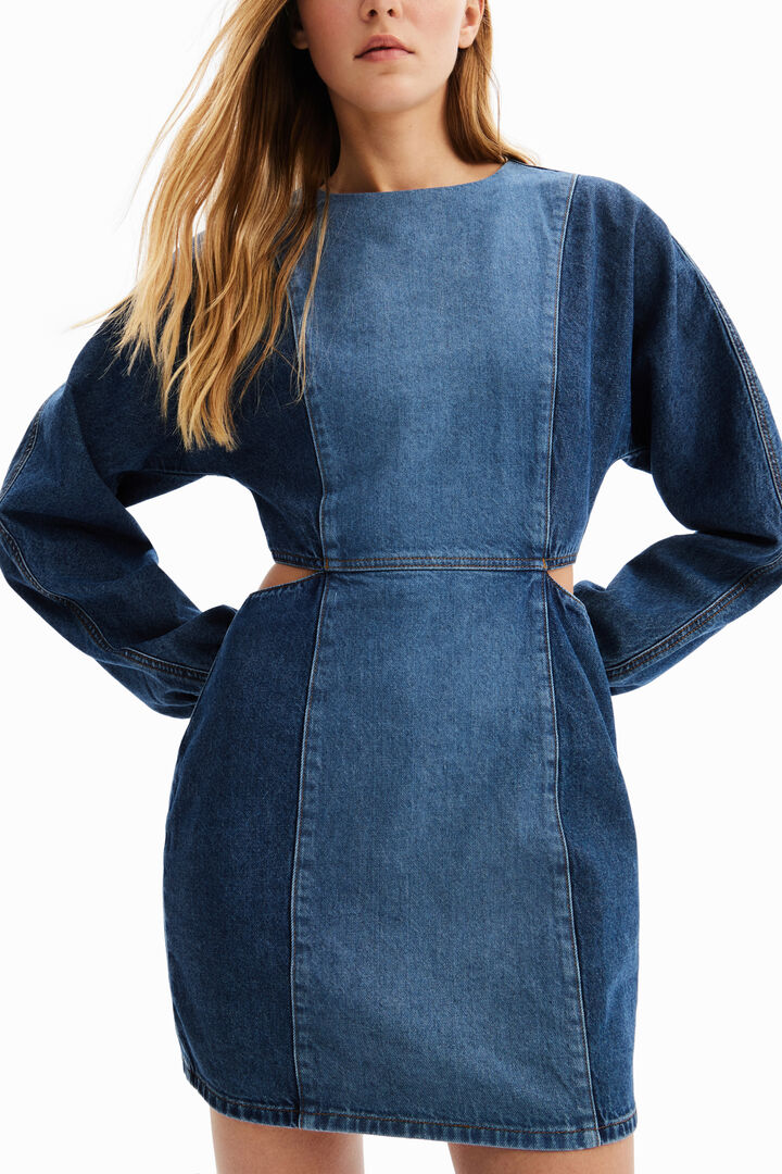Vestido cut-outs Circular Denim | Desigual