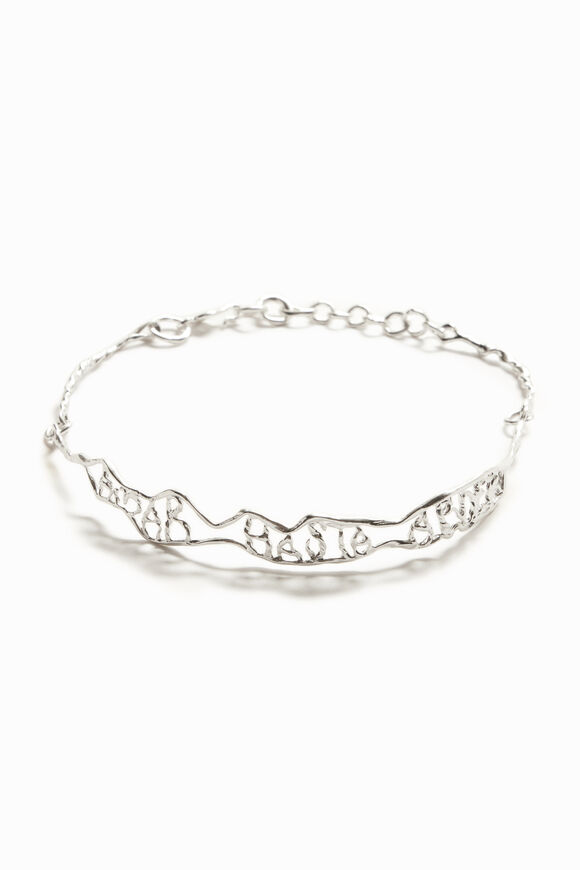 Choker missatge estret bany de plata Zalio