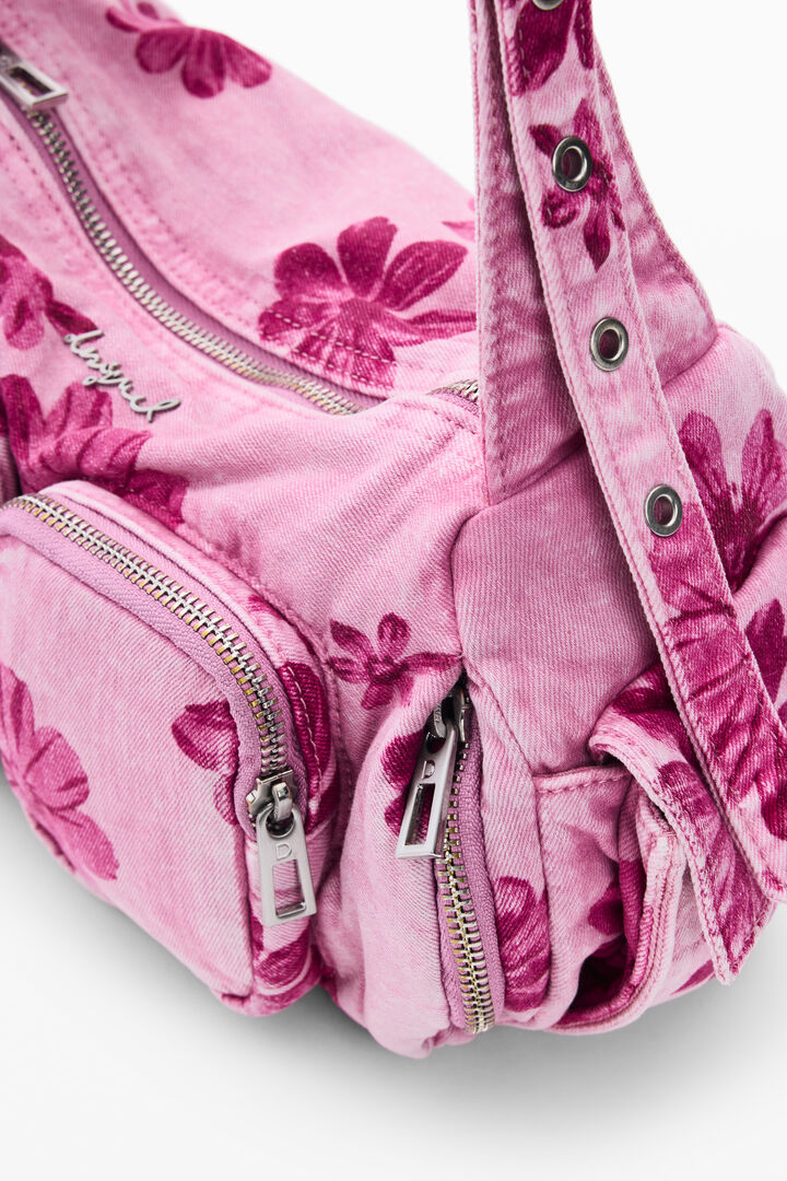 Medium denim crossbody bag | Desigual