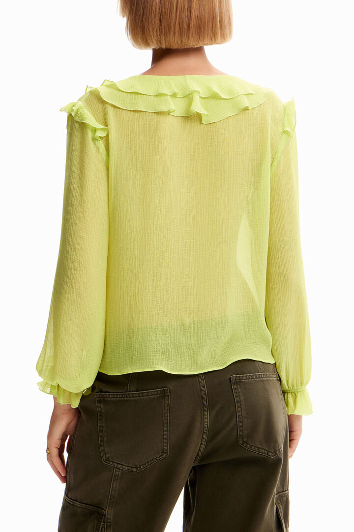 Ruffle tie blouse | Desigual