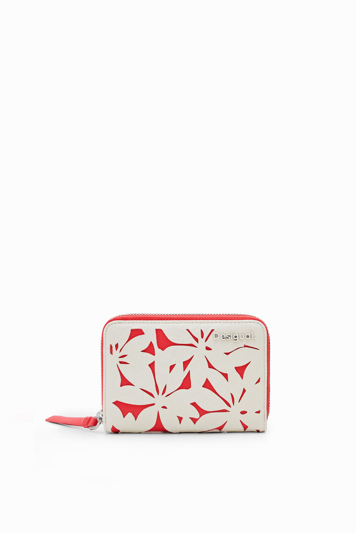 S die-cut floral wallet | Desigual