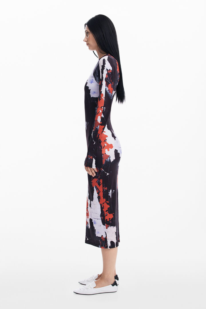 Vestido midi estampado Maitrepierre | Desigual