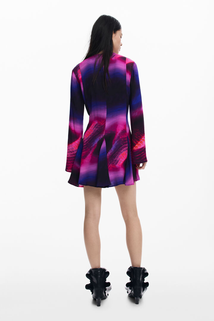 Dress with ribbon neckline | Desigual