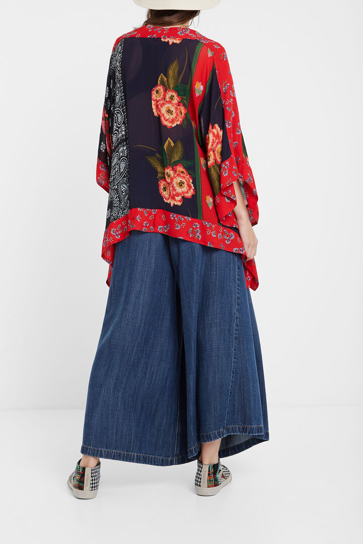 Patchwork poncho blouse | Desigual