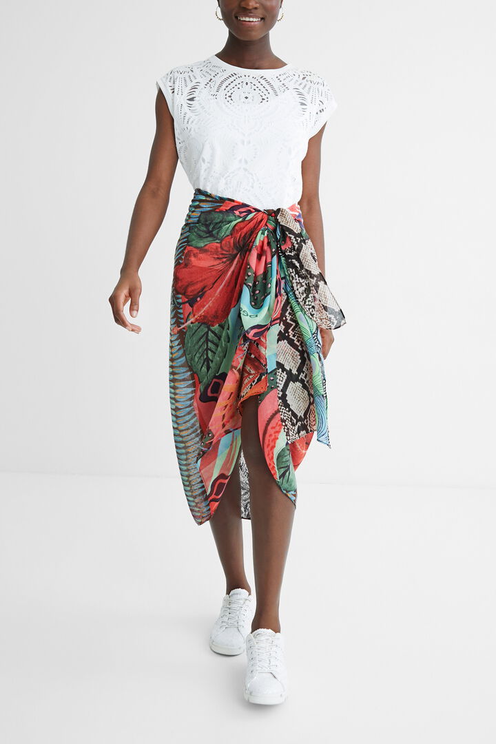 Foulard rectangular exótico | Desigual