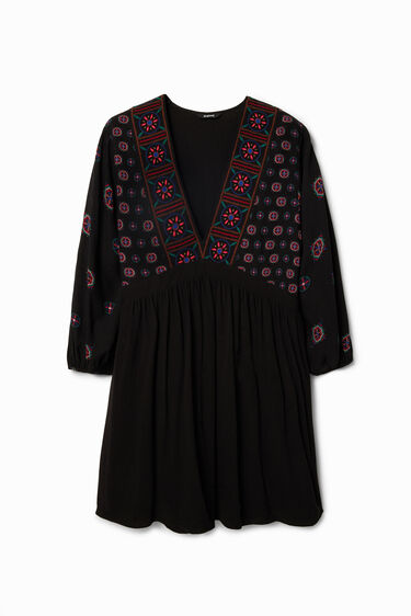 Ethnic-print short dress | Desigual