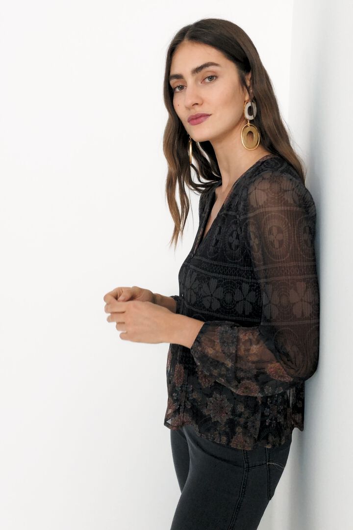 Camicia plissettata mandala | Desigual