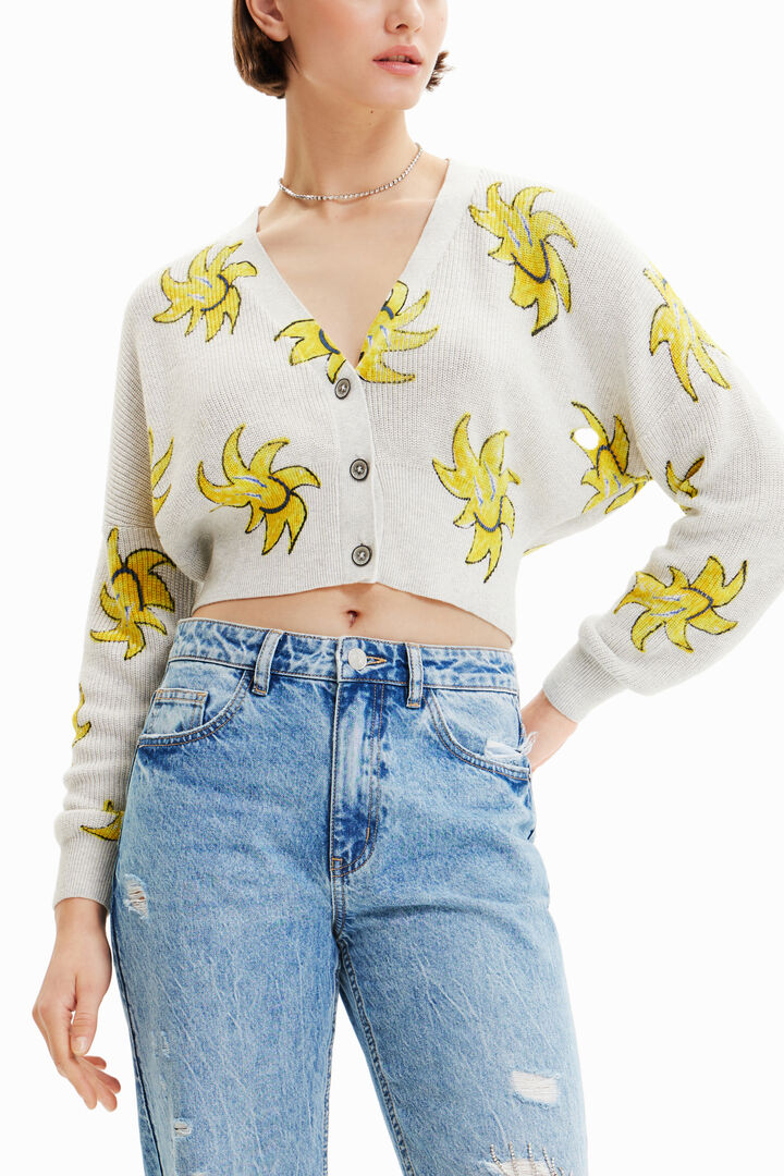 Short knit sun cardigan | Desigual
