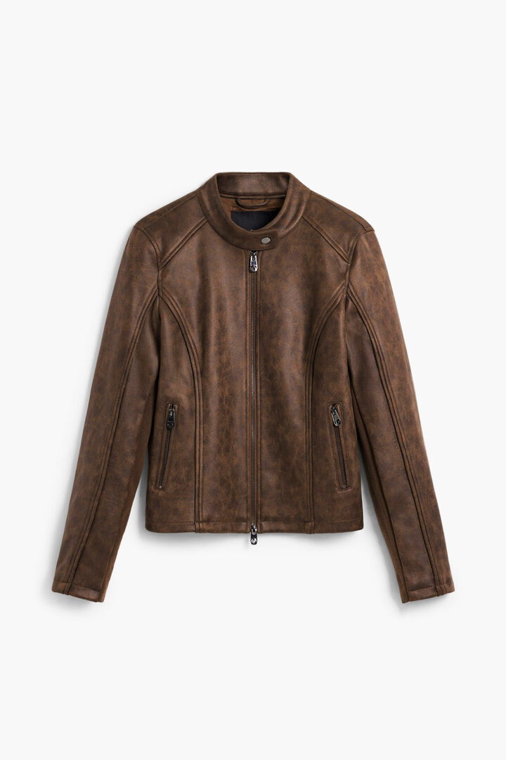 Jacket faux leather