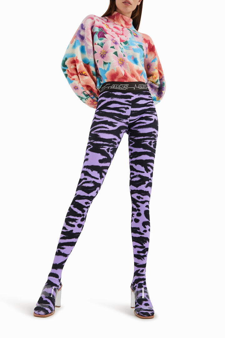 Animal print slim leggings | Desigual