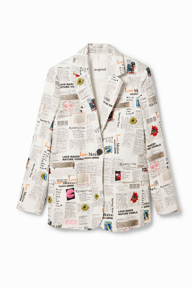 Newspaper blazer | Desigual