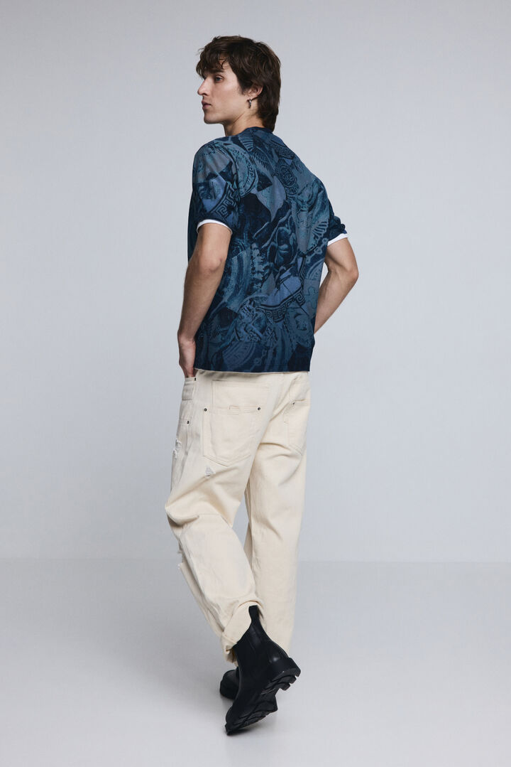 Short-sleeve mosaic T-shirt | Desigual