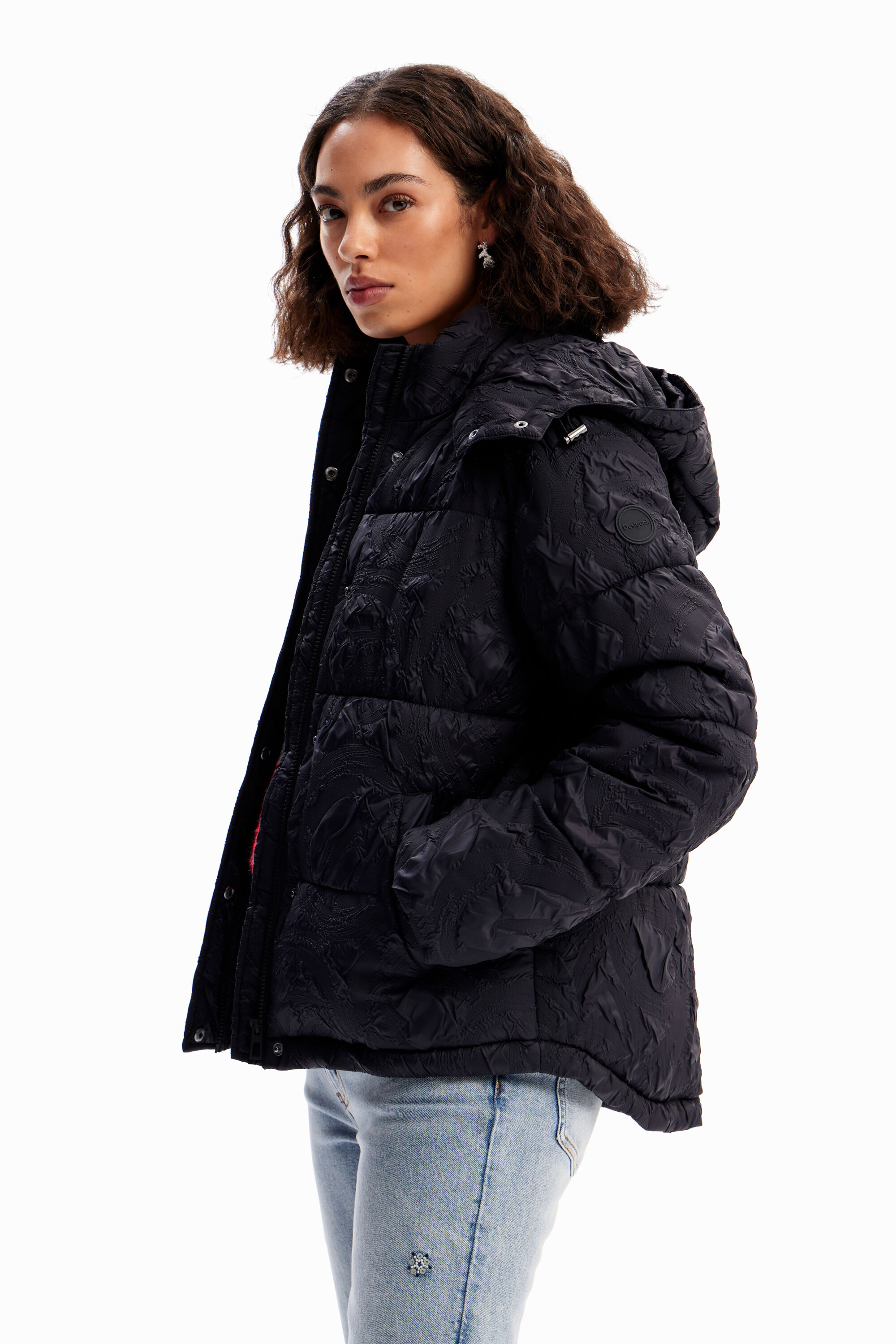 Desigual Textured quilted jacket