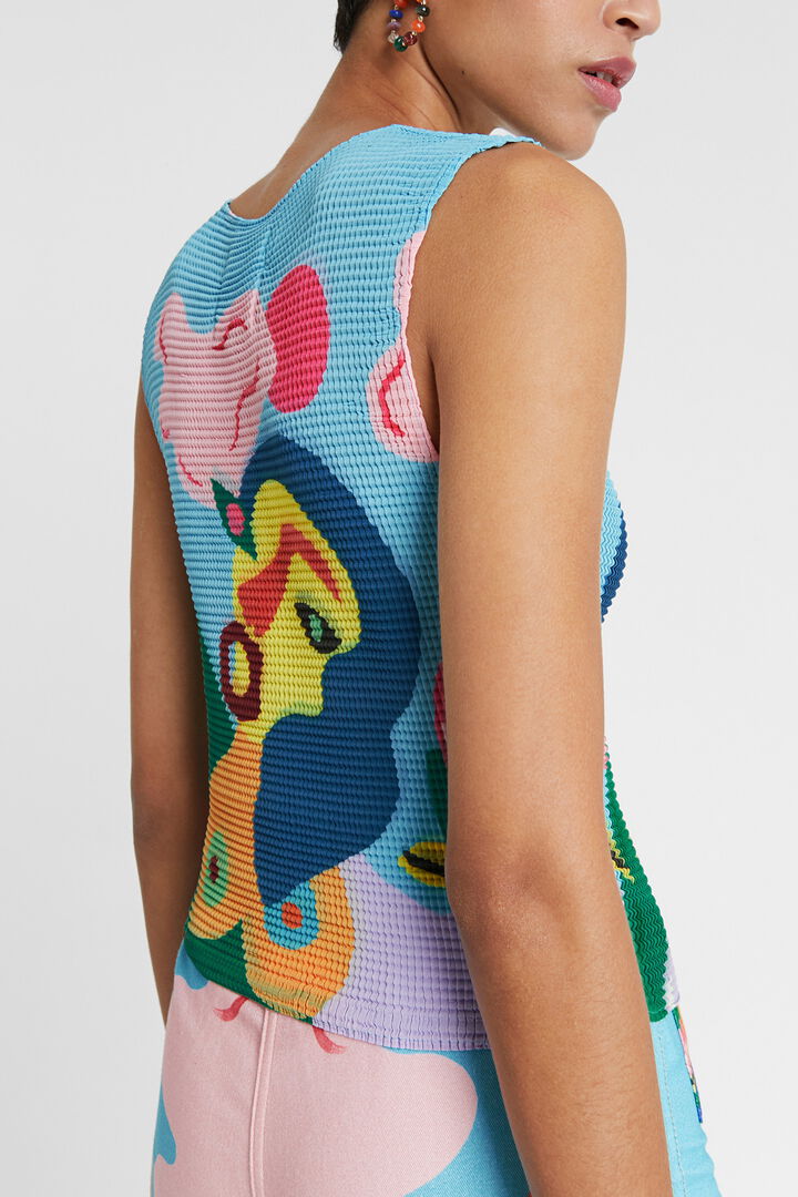 Recycled blouse with straps | Desigual
