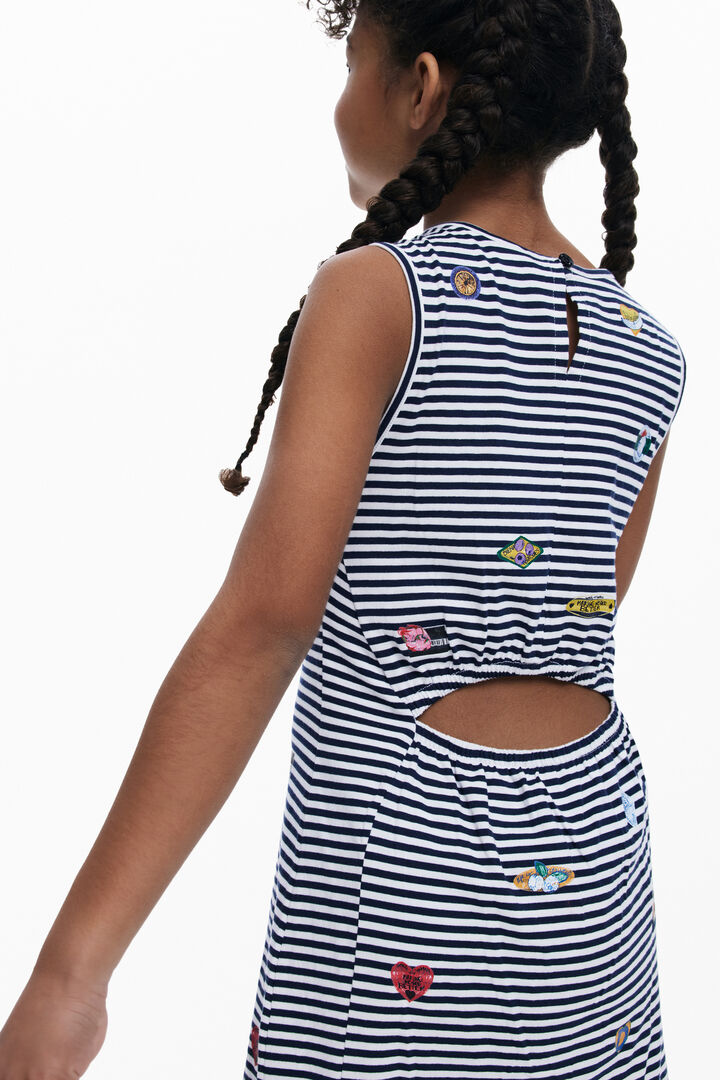 Embroidered cut-out dress | Desigual