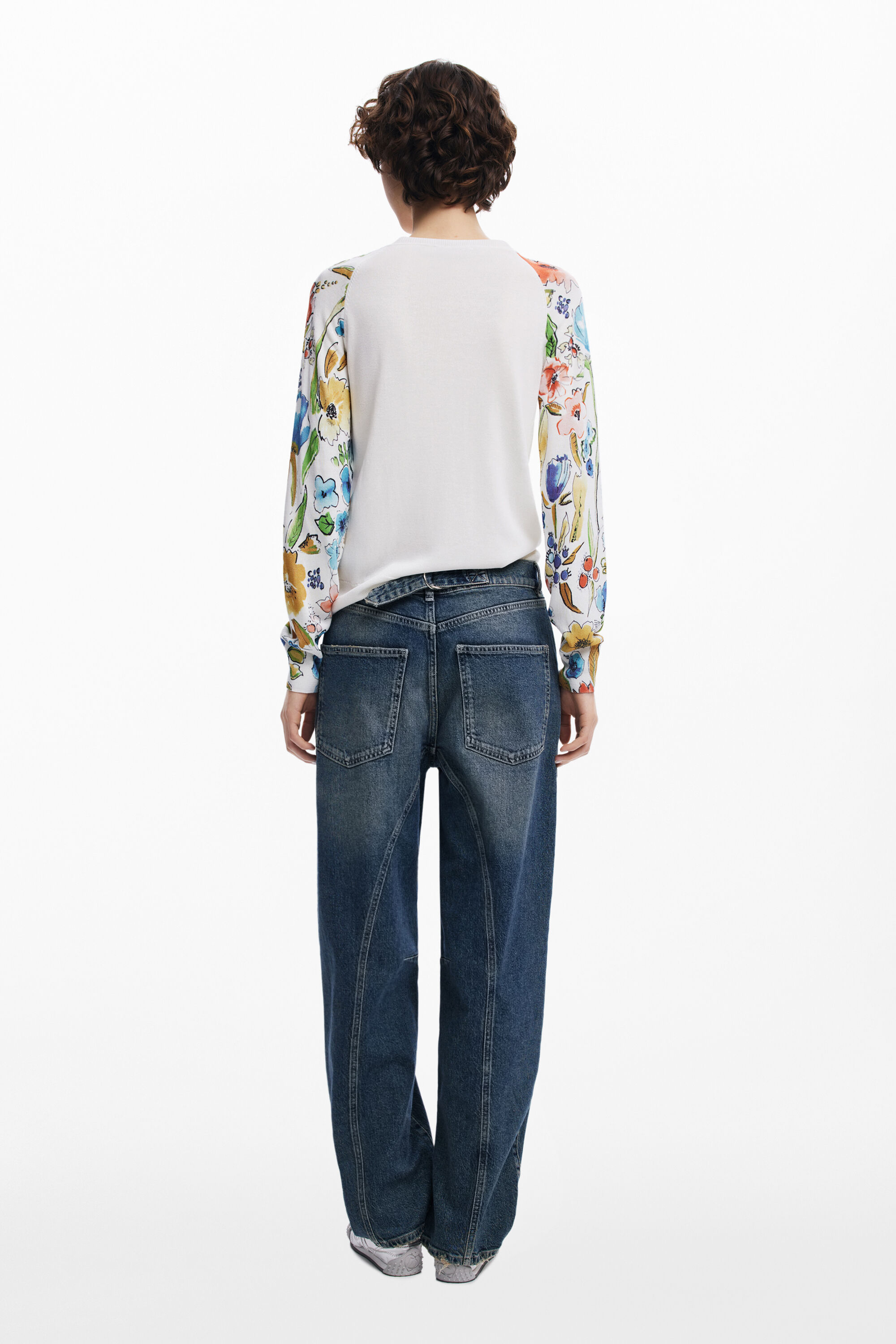 Desigual Boyfriend Jeans In Blue